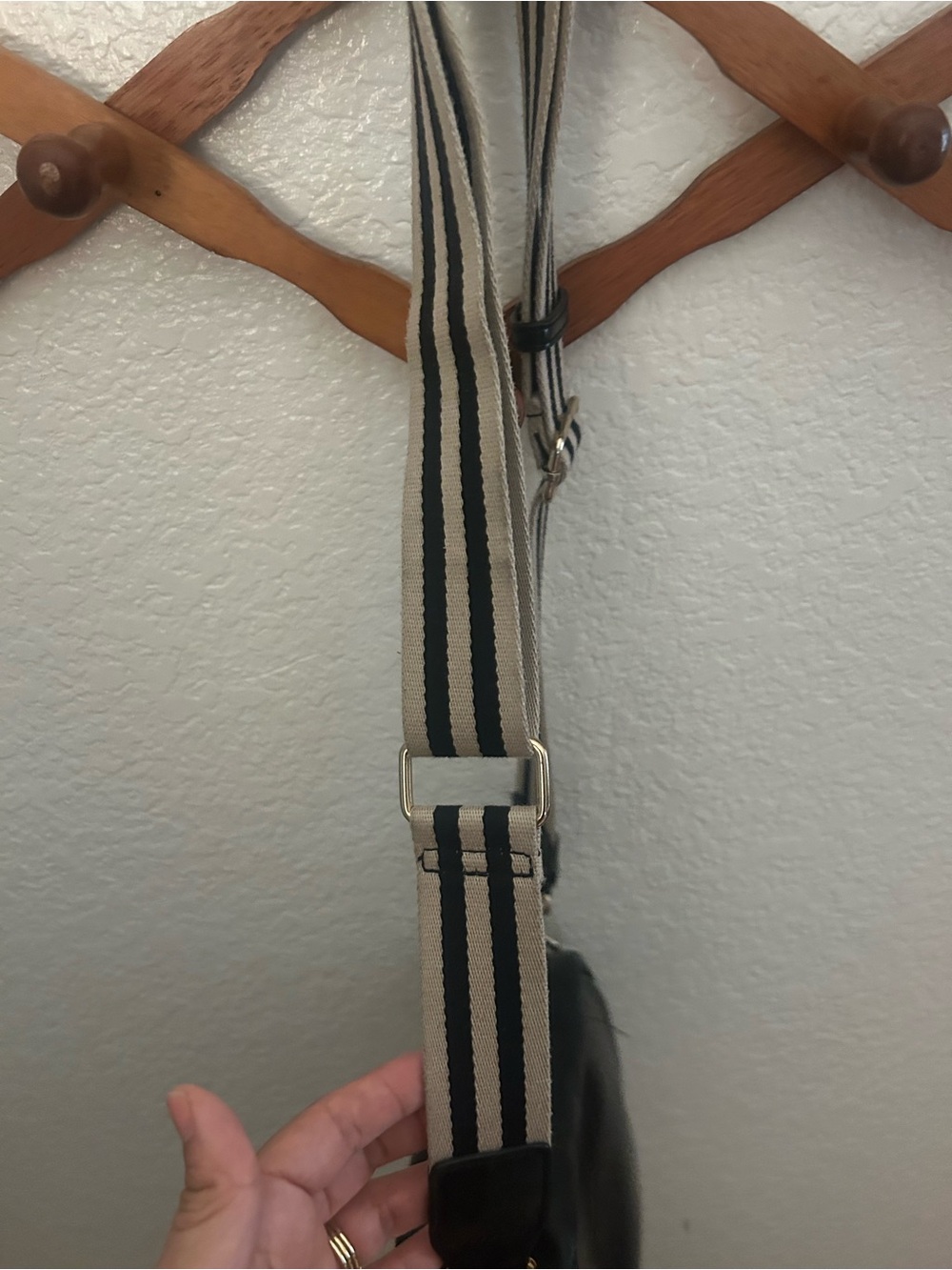 Universal Thread Black and Cream Checkerboard Crossbody Bag - Picture 6 of 6